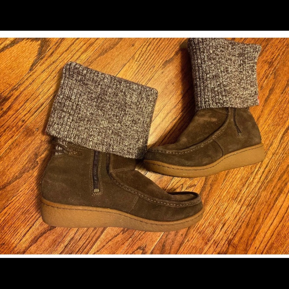 The North Face Womens Suede Leather Boots Womens 7